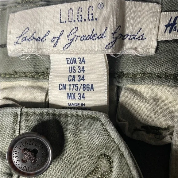 Olive Green Skinny Fit Khaki - Picture 8 of 9